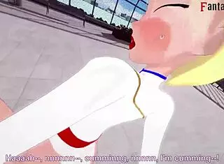 Power Girl Feels Intense Pleasure Fucking Two Super Men