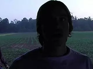 Sexy nude blonde girl overcomes fear of clowns