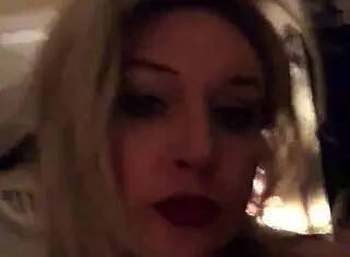 stephanie clover shemale jerks off and licks up her cum