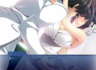 the bride gets fucked in the fuckomotive for a happy ending in this hentai