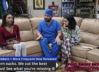 Solana känner sig nervös vid sin första gynekologundersökning i Florida