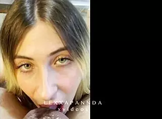 Intense blowjob POV to lucky stepfather! Petite blonde amateur sucks hard!