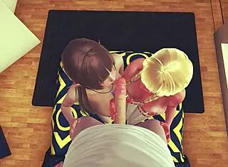 Intense fuck with nun and elf in hotel apartment