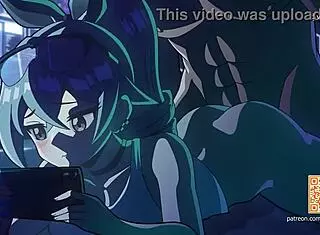 Animación 2d featuring hentai riding and cowgirl action