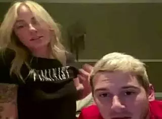 Blonde teen 18+ shows off her tits on periscope part 1