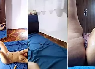 Exhibitionist RIPS clothes and PUTS dildo in PUSSY doggystyle