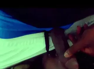 i watch my ebony couple swalllow that monser cock pov