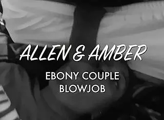 i watch my ebony couple swalllow that monser cock pov