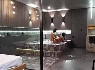 In The Bathtub, Wild Encounter With Brunette