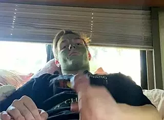 FIT GUY JOSHUAAA LEWIS STROKES HIS COCK DURING SKIN CARE ROUTINE!