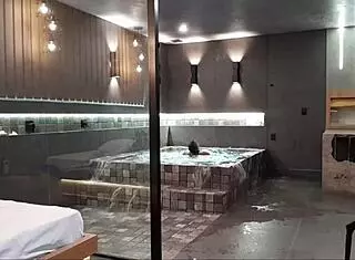 In The Bathtub, Wild Encounter With Brunette