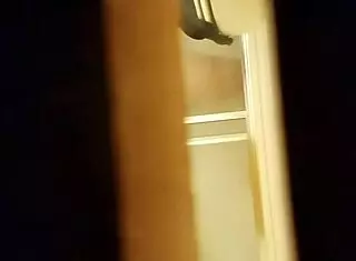 i spy on the prostitute shaving her hairy pussy