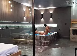 In The Bathtub, Wild Encounter With Brunette