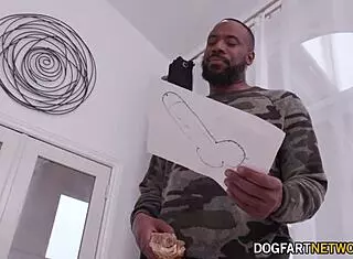 Dark haired Selena Ivy enjoys two huge black cocks from her roommates in the dorm 😍