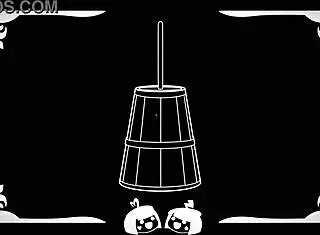 Cartoon adventure with neutral characters in a fun setting