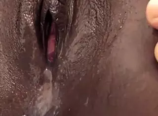 Ebony girlfriend back from quarantine craving interracial creampie