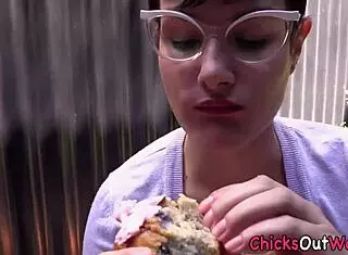 Australian Babe Climaxes Fingering Outdoors