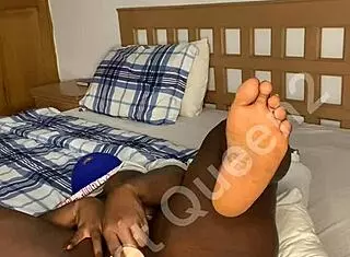 Sweet queen masturbates her juicy pussy with dildo, squirting wet