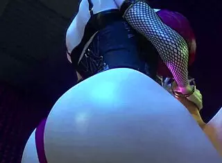 Velvet Velour gives a sexy vampire handjob to big cock.