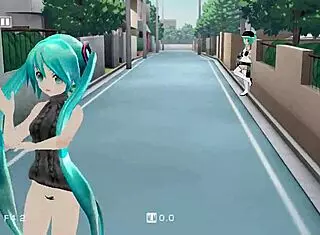 Sexy Miku Dancing Boldly in Tight 3D Dress