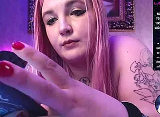 Girl next door teases with dildo in bisexual amateur session