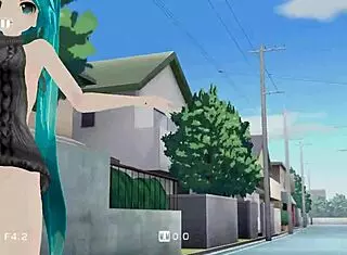 Sexy Miku Dancing Boldly in Tight 3D Dress