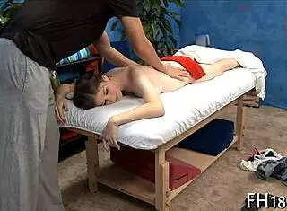 Intimate body massage turns into close contact