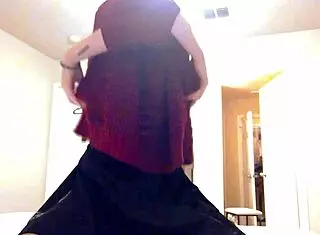 Woman in dress tries anal assfucking for the first time