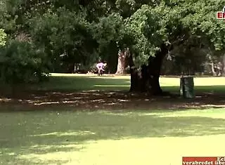 skinny blonde teen picked for dildo play