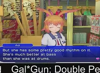 gal gun double peace episode four one hentai anime game adaptation.