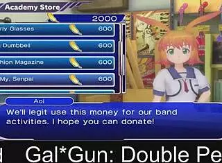 gal gun double peace episode four one hentai anime game adaptation.