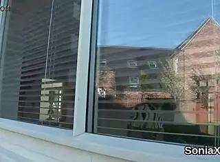 cheating english milf lady sonia flaunts giant breasts