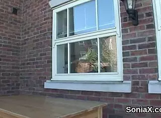 cheating english milf lady sonia flaunts giant breasts