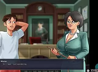 hot asian teacher helps student in roleplay