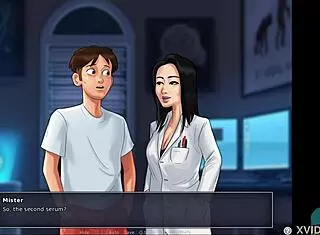 hot asian teacher helps student in roleplay