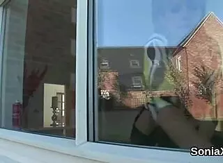 cheating english milf lady sonia flaunts giant breasts