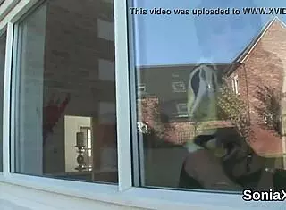 cheating english milf lady sonia flaunts giant breasts