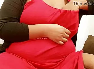 Desi Indian Aunty Reveals Her Big Tits, Stirring Forbidden Desires