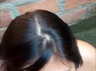 Latina Amateur Sucks Cock Outdoors in Abandoned House, Gets Facial Cumshot.