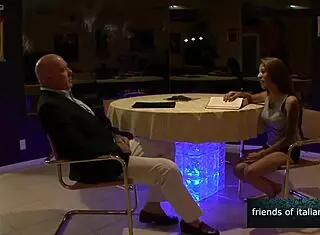 i'm old and fuckn this beautiful brunette girl so hard, lickin her swollen pussy too