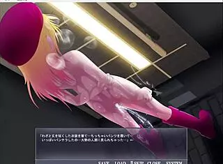 Exposing the play girl in anime hentai game adventure