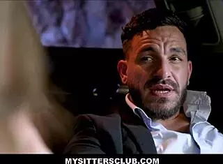 Mysittersclub - Hot Blonde Teen Babysitter Seduces Client on Ride Home. Selina Bentz Nails It!