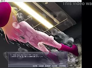 Exposing the play girl in anime hentai game adventure