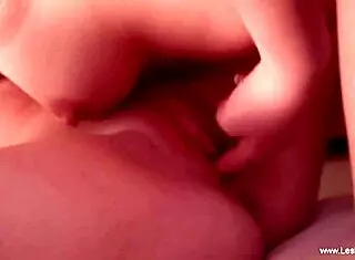 Sensual Lesbian Lovers Kissing And Enjoying!