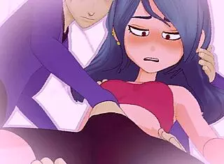 Meru the Succubus in full anime action