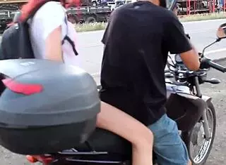 Voyeur Watches Big Tits Creampie In Car Ride