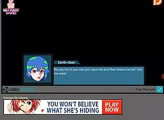 exploring planet earth in anime hentai style