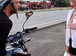 Voyeur Watches Big Tits Creampie In Car Ride