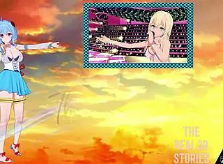 Sailor Moon gets blowjob and handjob in hentai.