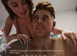 Mother In Law Uses Hands For Cumshot In Cartoon Game